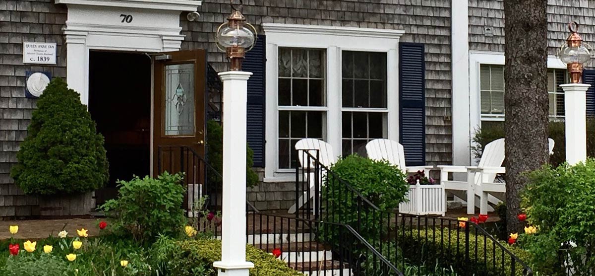 The front door at the Queen Anne Inn